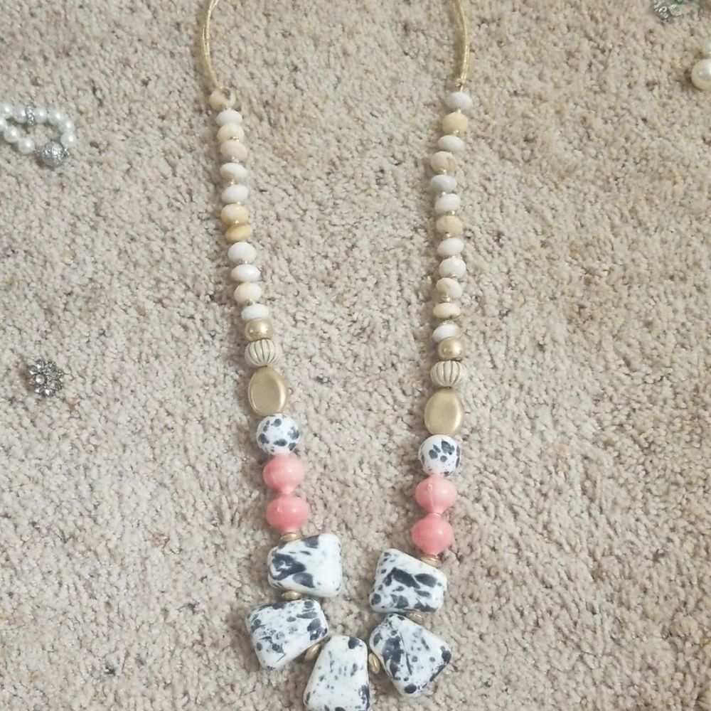 Anthropologie large beaded necklace